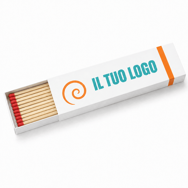 Fiammiferi Lunghi Personalizzati - 10 cm - personalizzabile con logo