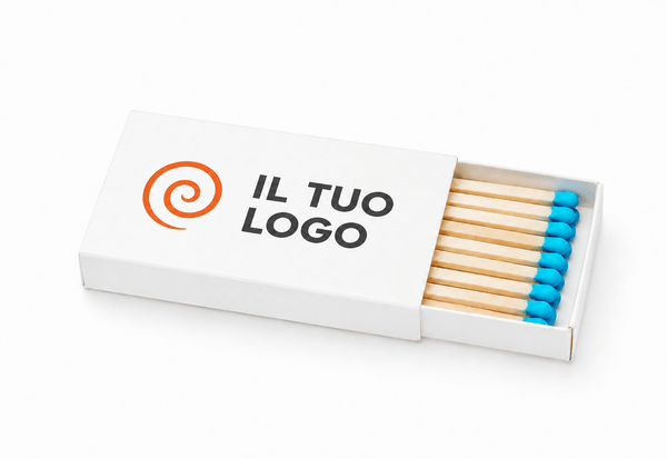 Fiammiferi Personalizzati Economici - 18 fiammiferi - personalizzabile con logo