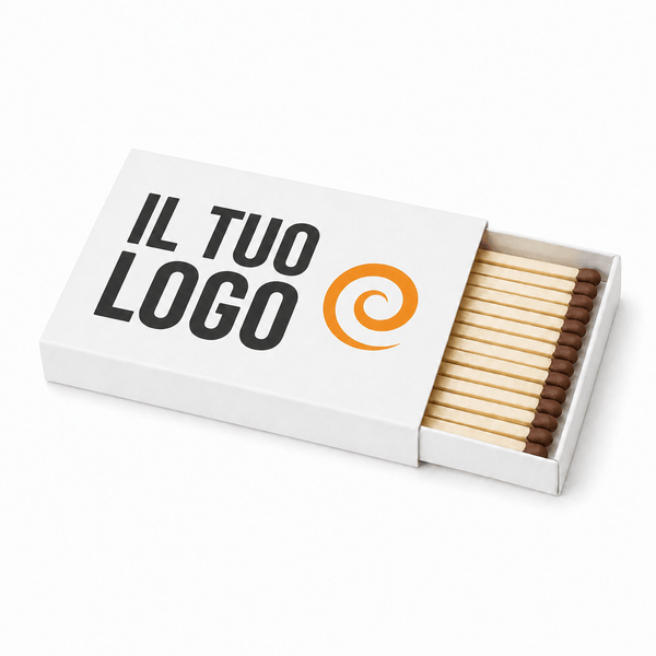 Fiammiferi Personalizzati Economici - 20 fiammiferi - personalizzabile con logo