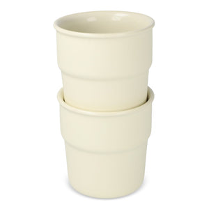 Fika set di 2 tazze da 280 ml Beige - personalizzabile con logo