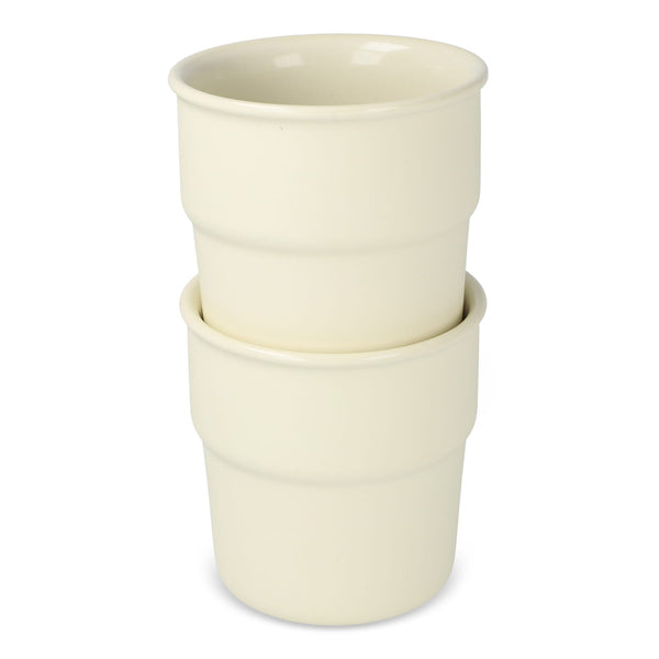 Fika set di 2 tazze da 280 ml Beige - personalizzabile con logo