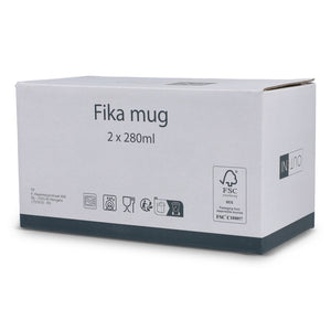 Fika set di 2 tazze da 280 ml - personalizzabile con logo