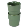 Fika set di 2 tazze da 280 ml verde calce - personalizzabile con logo