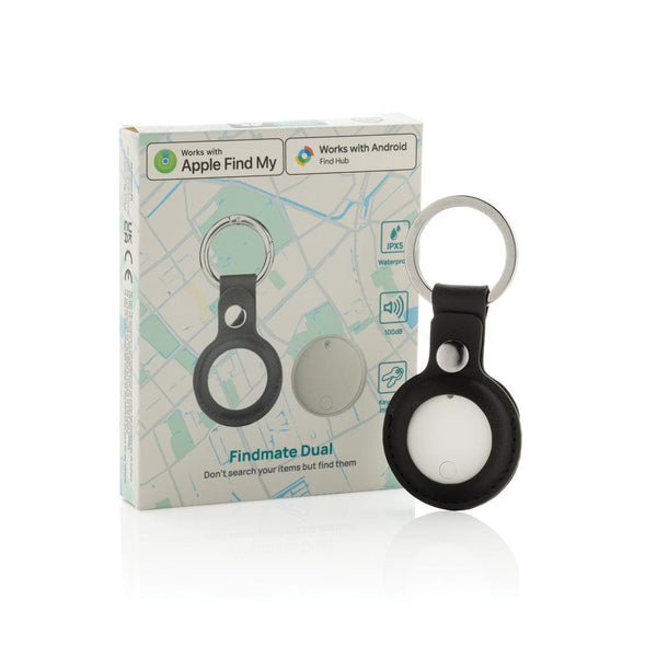 Finder Findmate Dual IPX5 in plastica riciclata RCS bianco - personalizzabile con logo