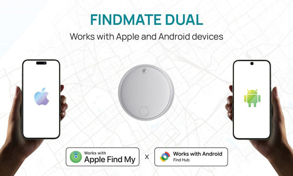 Finder Findmate Dual IPX5 in plastica riciclata RCS bianco - personalizzabile con logo
