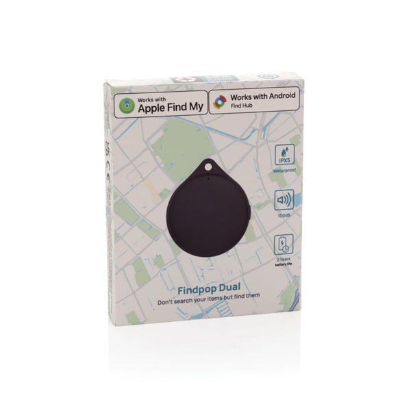 Finder Findpop Dual in plastica riciclata RCS nero - personalizzabile con logo