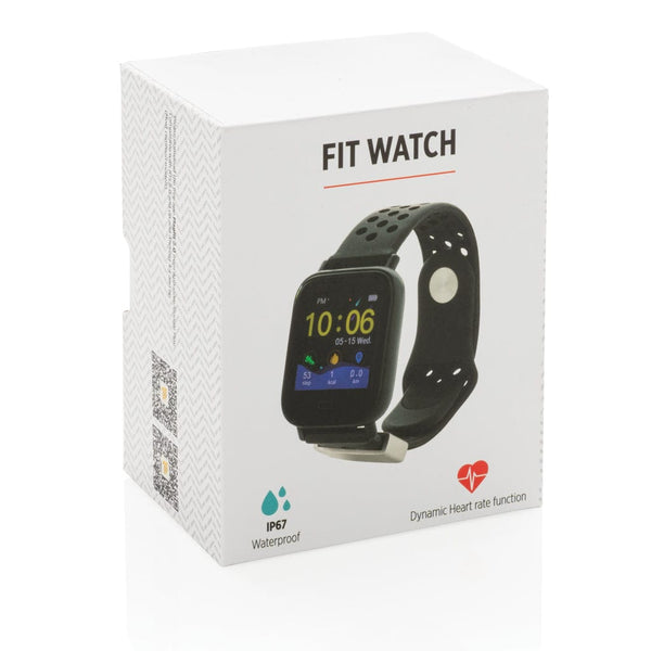 Fit watch touchescreen nero - personalizzabile con logo