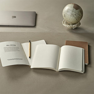 Fitzgerald Notebook - Cocco e Cotone Marrone chiaro - personalizzabile con logo