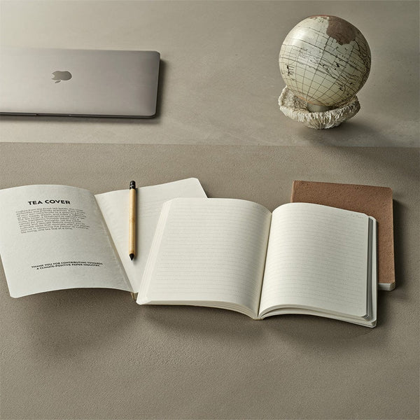 Fitzgerald Notebook - Cocco e Cotone Marrone chiaro - personalizzabile con logo
