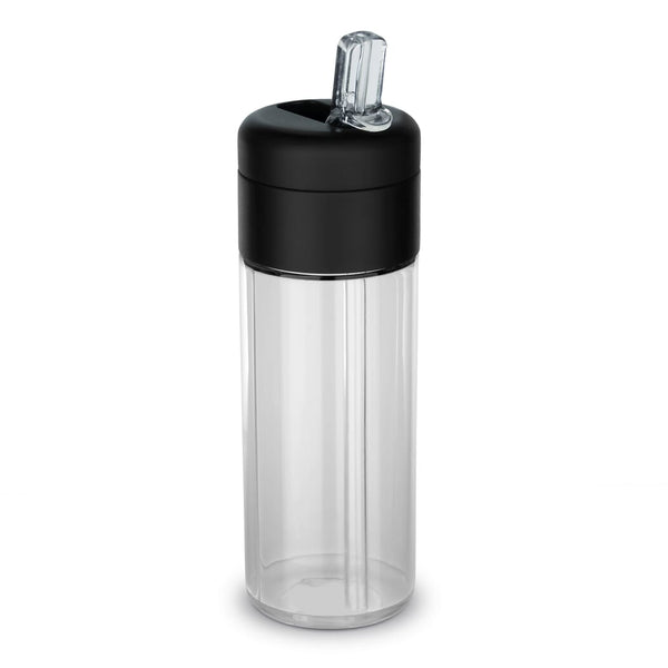 Flacone da bere Flow 500ml grigio scuro - personalizzabile con logo