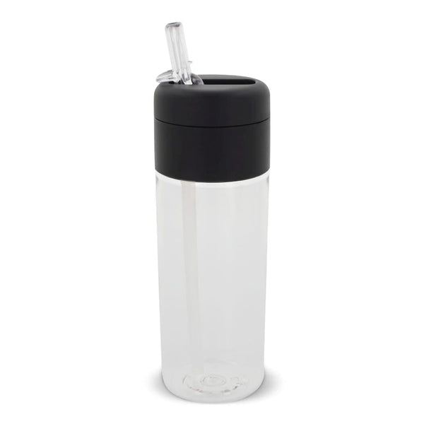 Flacone da bere Flow 500ml grigio scuro - personalizzabile con logo