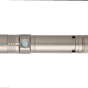 Flashlight 3W ricaricabile grigio - personalizzabile con logo