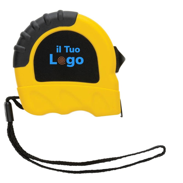 Flessometro 5m/19mm in plastica riciclata RCS - personalizzabile con logo