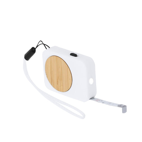Flessometro Neuver 1m bianco - personalizzabile con logo