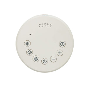 Flora speaker con rumore  in plastica riciclata RCS bianco - personalizzabile con logo