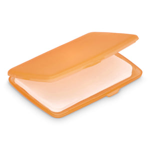 Fogli di sapone Washé beige / Arancione - personalizzabile con logo
