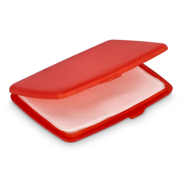Fogli di sapone Washé beige / Rosso - personalizzabile con logo