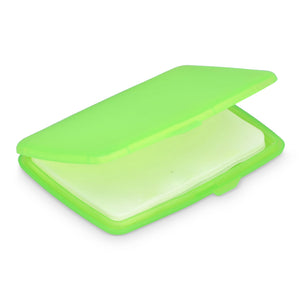 Fogli di sapone Washé beige / Verde - personalizzabile con logo
