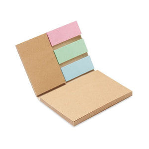 Foglietti post it riciclato beige - personalizzabile con logo