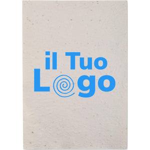 Foglio A4 in carta con semi bianco - personalizzabile con logo