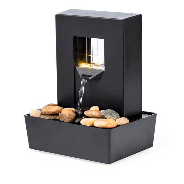 Fontana d'acqua Huntan nero - personalizzabile con logo