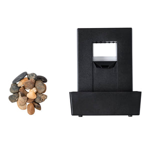 Fontana d'acqua Huntan nero - personalizzabile con logo