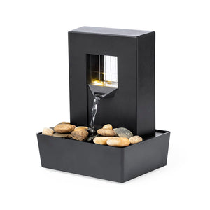 Fontana d'acqua Huntan nero - personalizzabile con logo