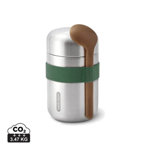Food Flask Black+Blum 400ml verde oliva - personalizzabile con logo