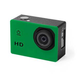 Fotocamera Sportiva Komir verde - personalizzabile con logo