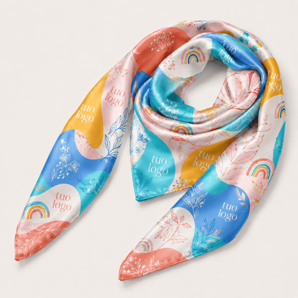 Foulard tipo seta personalizzato - personalizzabile con logo
