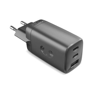 Fresh 'n Rebel caricatore rapido per laptop 67W GaN USB-C e USB-A Grigio scuro - personalizzabile con logo