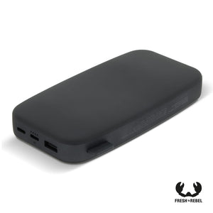 Fresh 'n Rebel Powerbank 18.000mAh USB-C Ultra Fast Charging 20W Grigio scuro - personalizzabile con logo