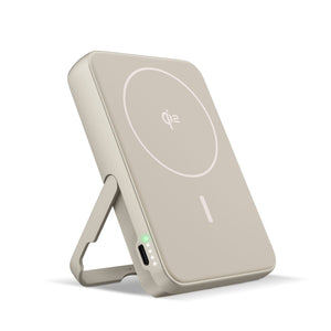 Fresh 'n Rebel Powerbank wireless 10000 mAh compatibile con MagSafe Beige - personalizzabile con logo