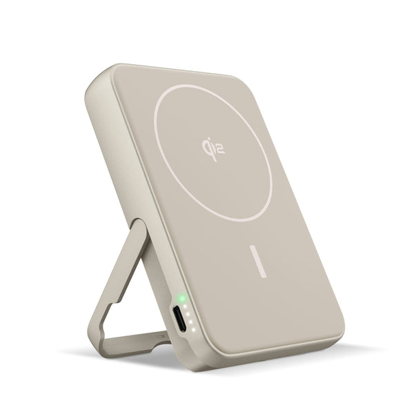 Fresh 'n Rebel Powerbank wireless 10000 mAh compatibile con MagSafe Beige - personalizzabile con logo