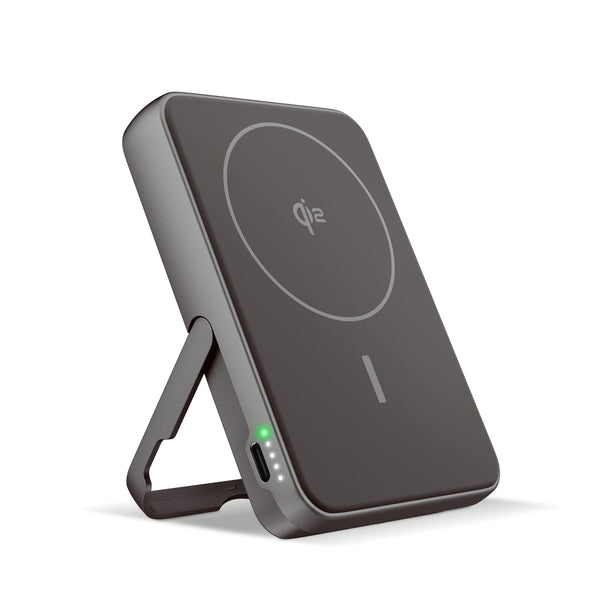 Fresh 'n Rebel Powerbank wireless 10000 mAh compatibile con MagSafe Grigio scuro - personalizzabile con logo