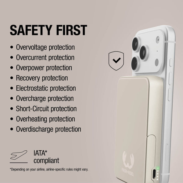 Fresh 'n Rebel Powerbank wireless 10000 mAh compatibile con MagSafe - personalizzabile con logo