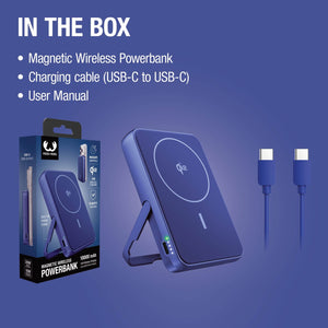 Fresh 'n Rebel Powerbank wireless 10000 mAh compatibile con MagSafe - personalizzabile con logo