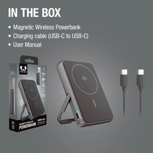 Fresh 'n Rebel Powerbank wireless 10000 mAh compatibile con MagSafe - personalizzabile con logo