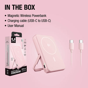 Fresh 'n Rebel Powerbank wireless 10000 mAh compatibile con MagSafe - personalizzabile con logo