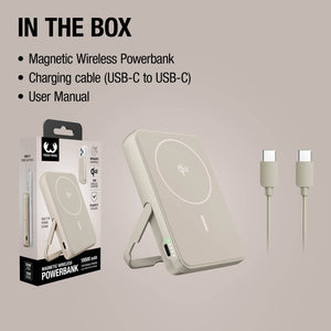 Fresh 'n Rebel Powerbank wireless 10000 mAh compatibile con MagSafe - personalizzabile con logo
