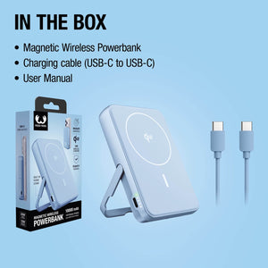 Fresh 'n Rebel Powerbank wireless 10000 mAh compatibile con MagSafe - personalizzabile con logo