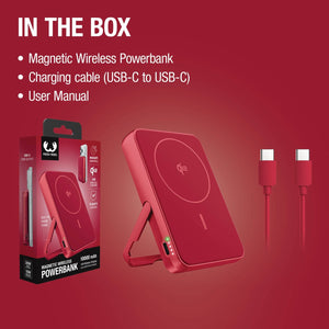 Fresh 'n Rebel Powerbank wireless 10000 mAh compatibile con MagSafe - personalizzabile con logo