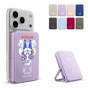 Fresh 'n Rebel Powerbank wireless 10000 mAh compatibile con MagSafe - personalizzabile con logo