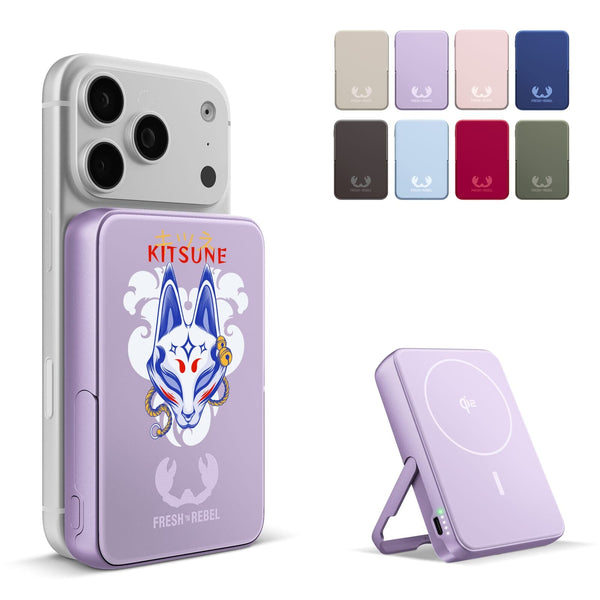 Fresh 'n Rebel Powerbank wireless 10000 mAh compatibile con MagSafe - personalizzabile con logo