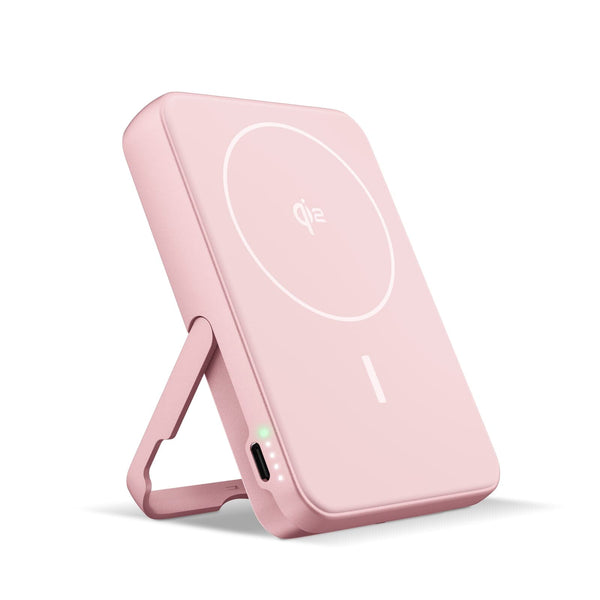 Fresh 'n Rebel Powerbank wireless 10000 mAh compatibile con MagSafe Rosa - personalizzabile con logo