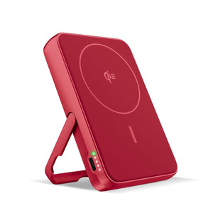 Fresh 'n Rebel Powerbank wireless 10000 mAh compatibile con MagSafe Rosso - personalizzabile con logo