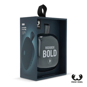 Fresh 'n Rebel Rockbox Bold Xs splashproof TWS speaker - personalizzabile con logo