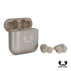 Fresh 'n Rebel Twins 3+ Tip TWS Earbuds Beige - personalizzabile con logo