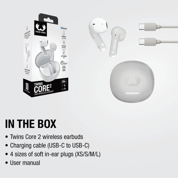 Fresh 'n Rebel Twins Core 2 Auricolari In-ear - personalizzabile con logo
