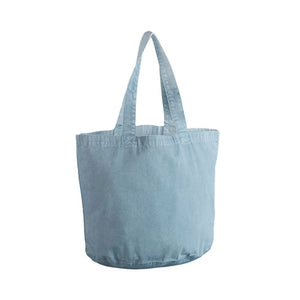 Garment Dyed Shopper azzurro - personalizzabile con logo